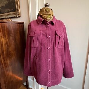 Wool Blend Shirt Jacket from J. Crew